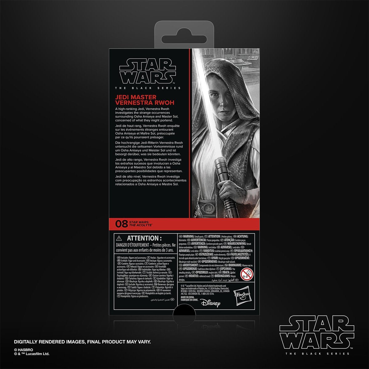 Star Wars The Black Series 6-Inch Jedi Master Vernestra Rwoh Action Figure
