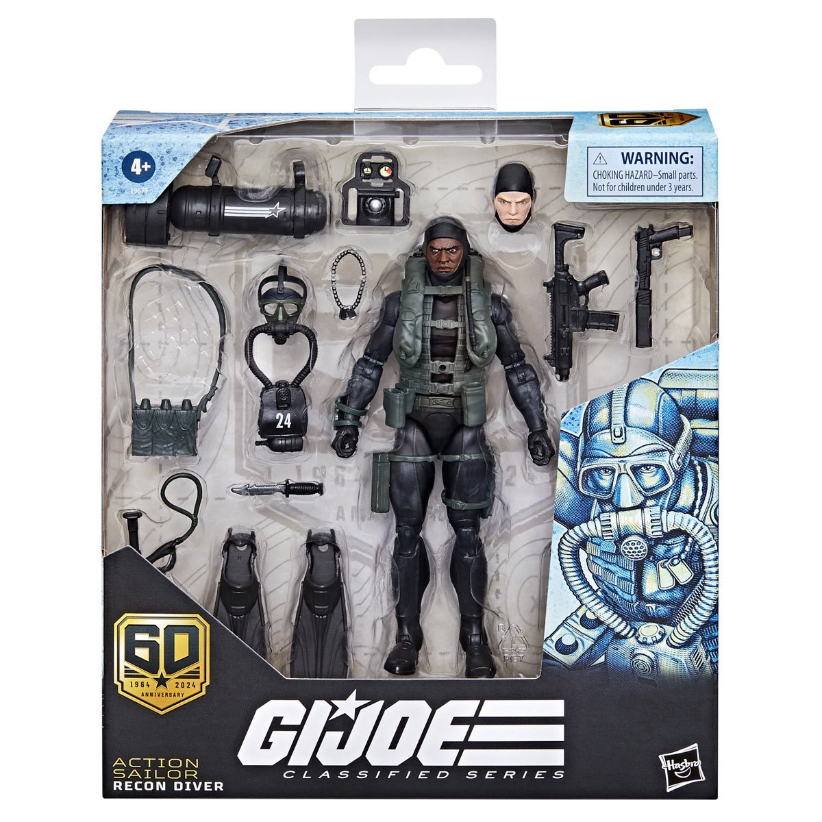 G.I. Joe Classified Series 60th Anniversary Action Sailor - Recon Diver 6-Inch Figure