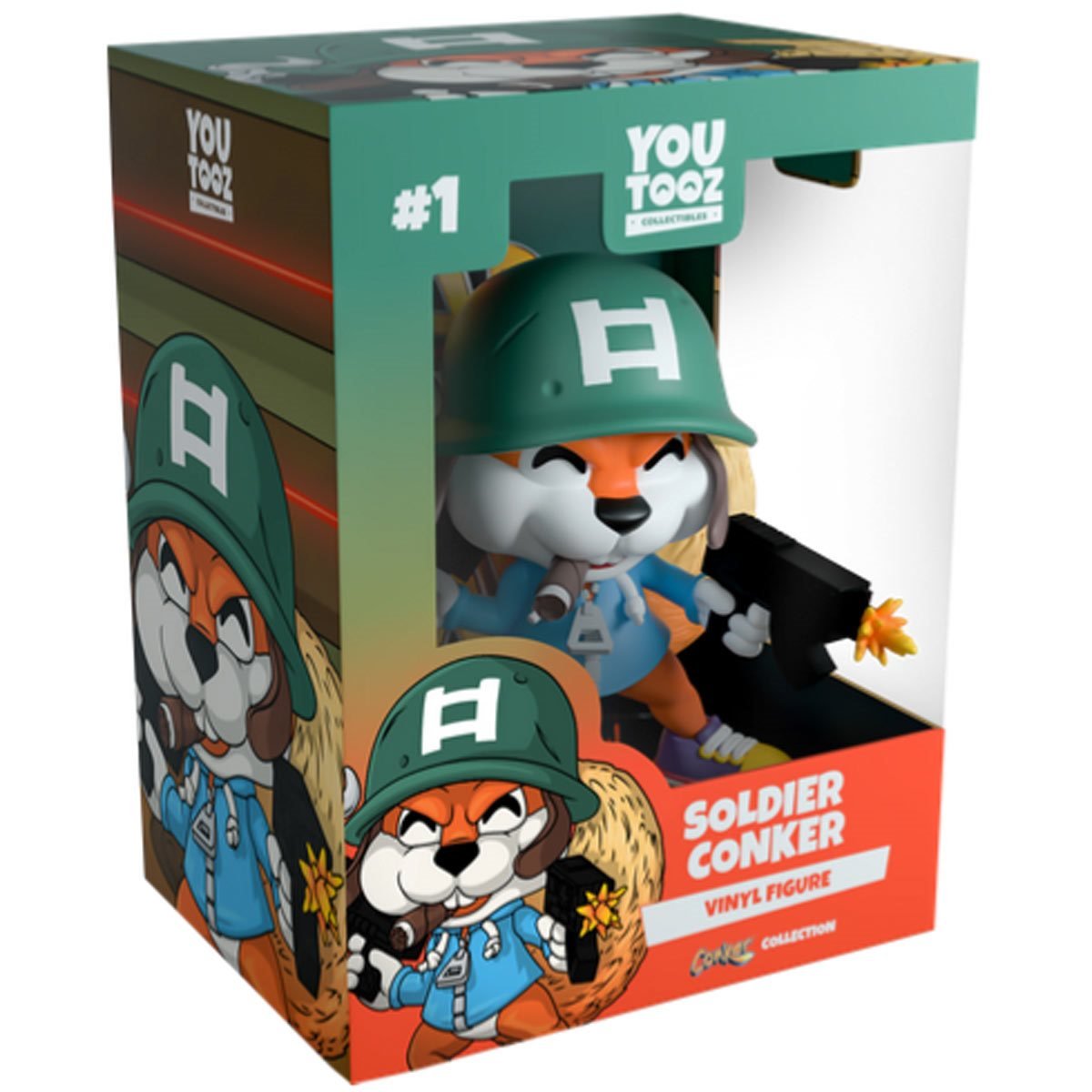 Conker’s Bad Fur Day Collection Soldier Conker Vinyl Figure #1