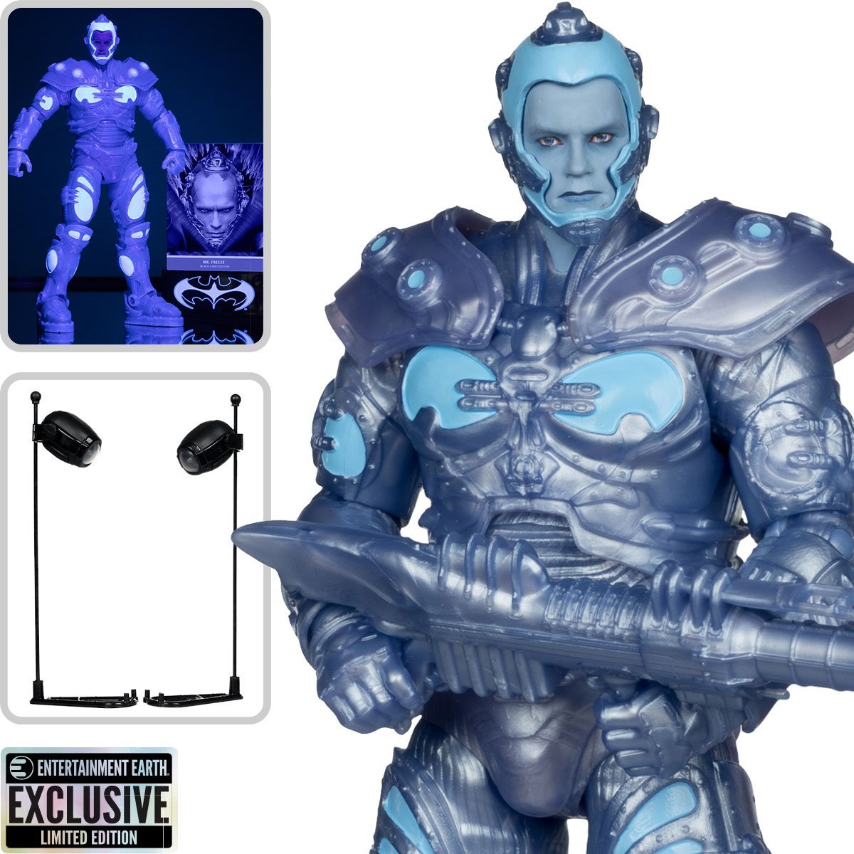 DC Multiverse Batman and Robin Mr. Freeze Black Light Gold Label 7-Inch Action Figure – Entertainment Earth Exclusive