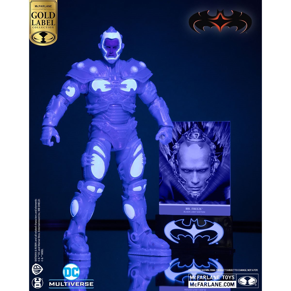 DC Multiverse Batman and Robin Mr. Freeze Black Light Gold Label 7-Inch Action Figure – Entertainment Earth Exclusive