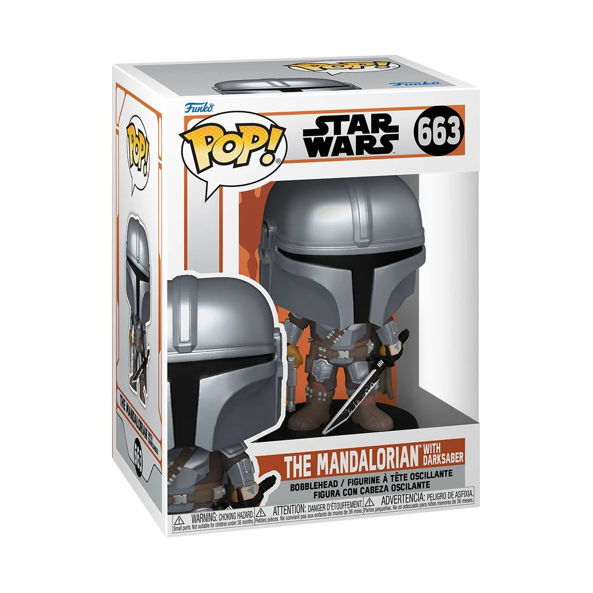 Star Wars: The Mandalorian with Darksaber Funko Pop! Vinyl Figure #663