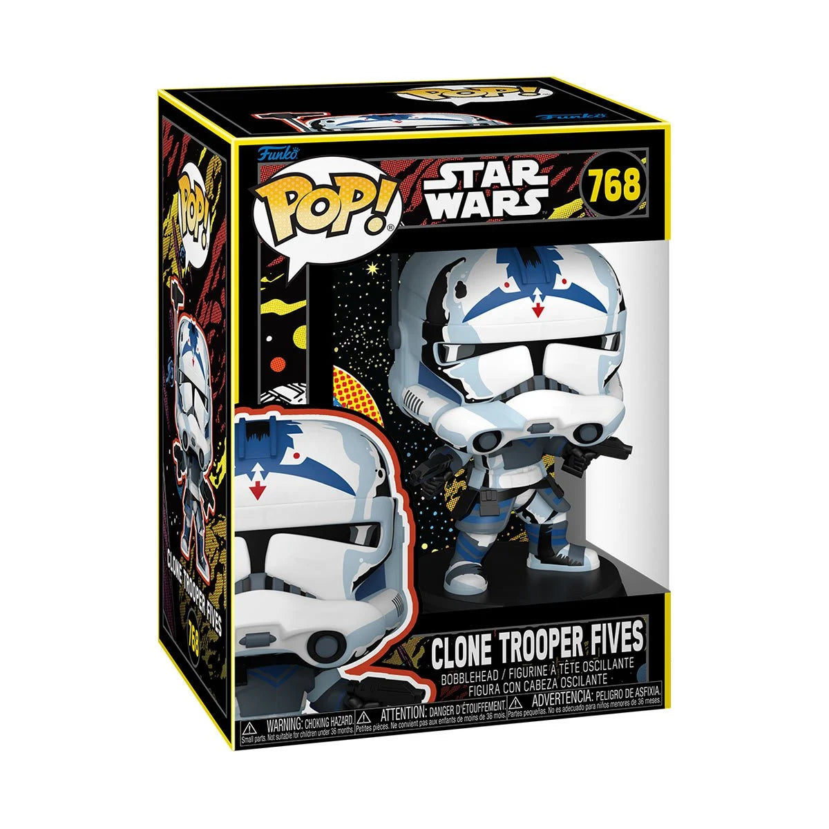 Star Wars: The Clone Wars Clone Trooper Fives (Retro) Funko Pop! Vinyl Figure #768