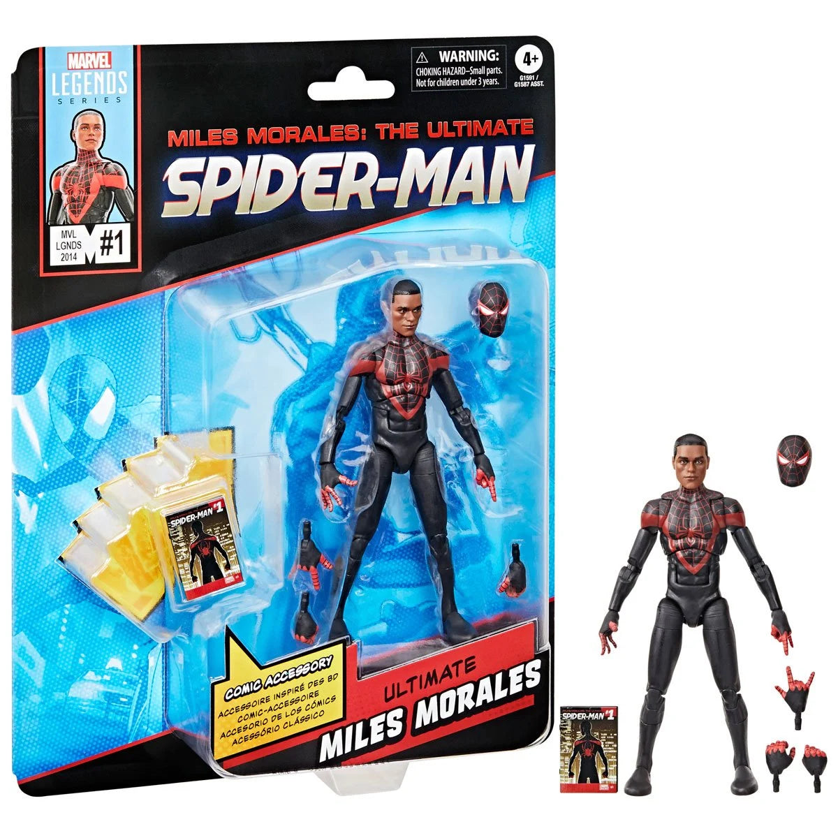 Marvel Legends Ultimate Spider-Man Miles Morales 6-Inch Action Figure