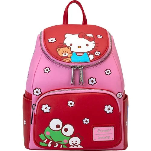 Hello Kitty & Friends Pink and Red Color Block Series Mini-Backpack