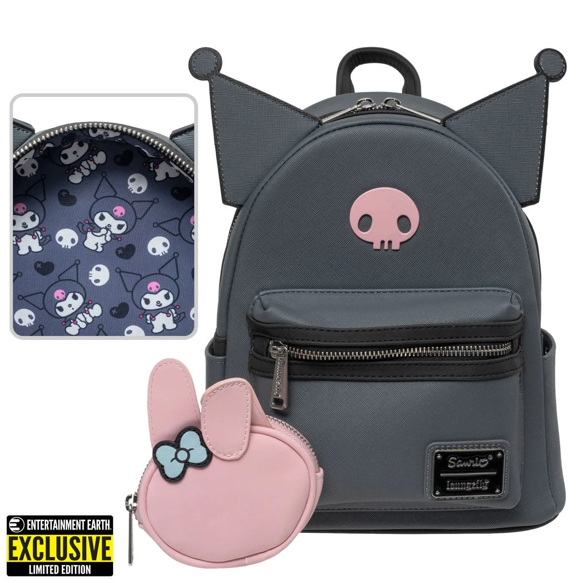 Kuromi and Melody Best Friends Forever Mini-Backpack with Coin Purse – Entertainment Earth Exclusive