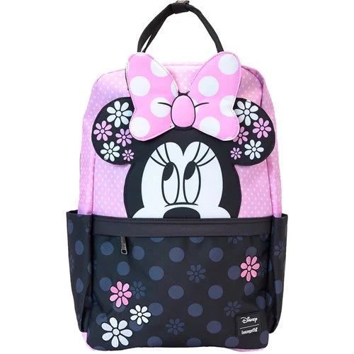 Minnie Mouse Floral Rock The Dots Full-Size Nylon Backpack