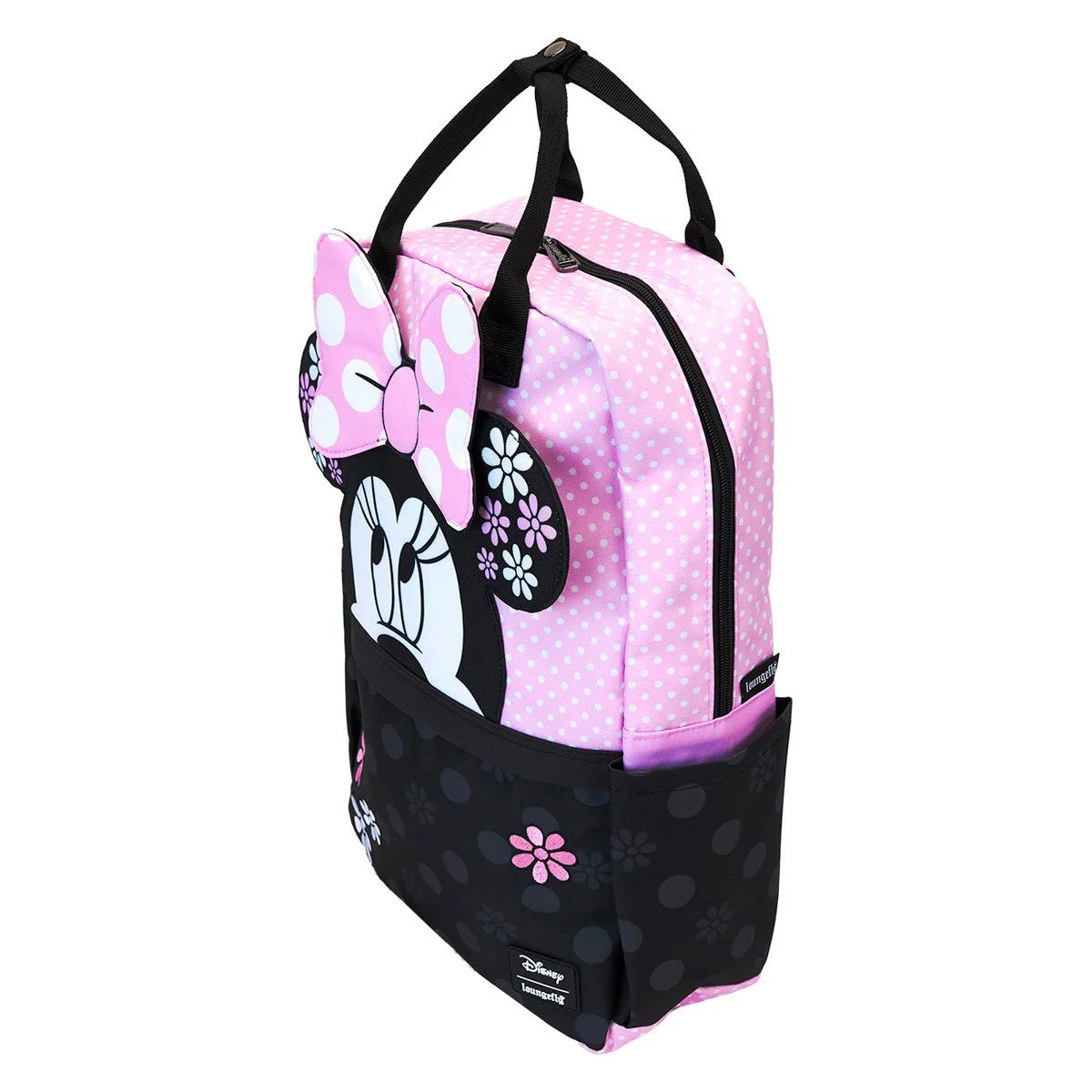 Minnie Mouse Floral Rock The Dots Full-Size Nylon Backpack