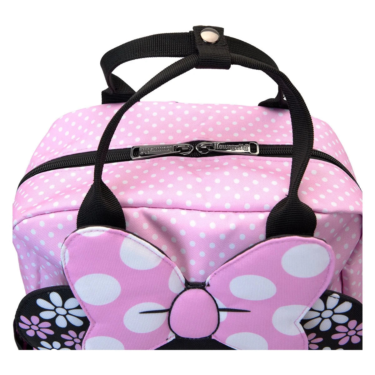 Minnie Mouse Floral Rock The Dots Full-Size Nylon Backpack