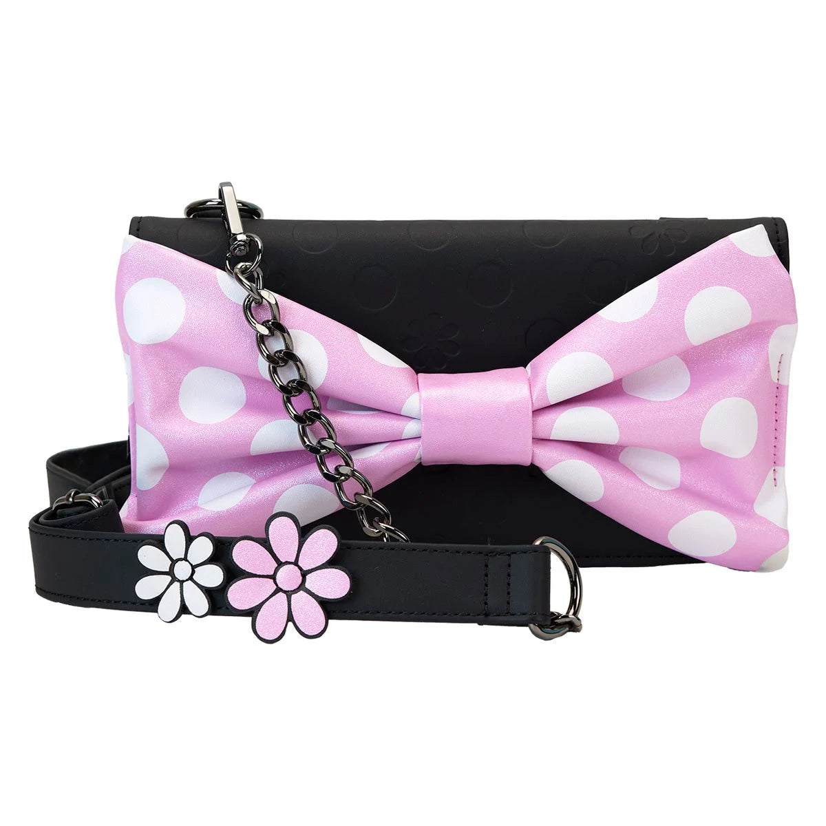 Minnie Mouse Floral Rock The Dots Clutch Crossbody Bag