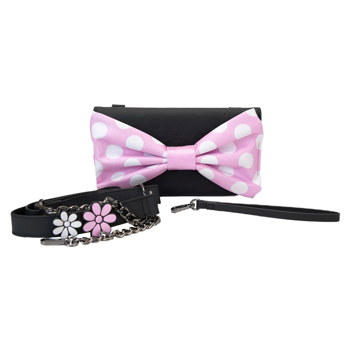 Minnie Mouse Floral Rock The Dots Clutch Crossbody Bag