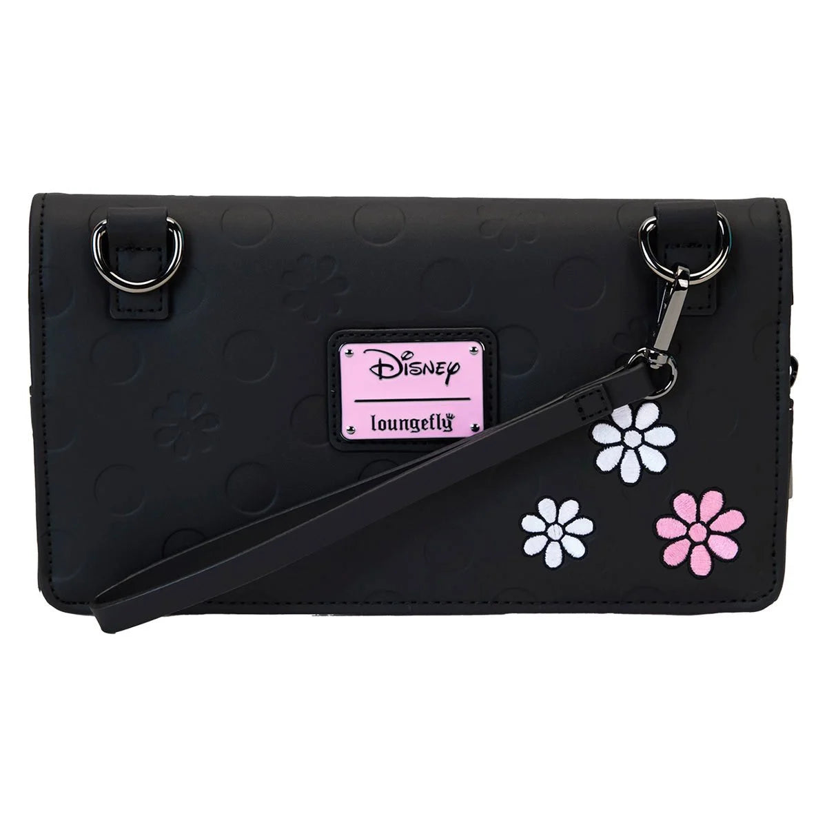 Minnie Mouse Floral Rock The Dots Clutch Crossbody Bag