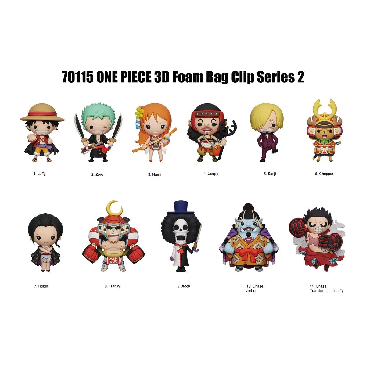 One Piece Series 2 3D Foam Bag Clip Mystery Bag