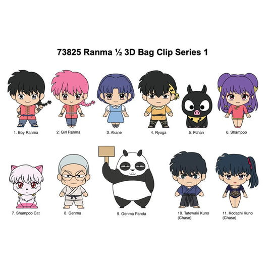 Ranma 1/2 3D Mystery Foam Bag Clip - Limited Edition Collectibles (Series 1)