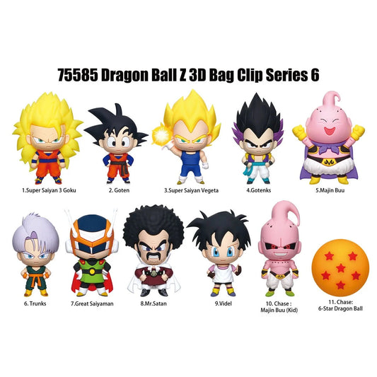 Dragon Ball Z with the Series 6 3D Foam Bag Clip Mystery Bag (Series 6)