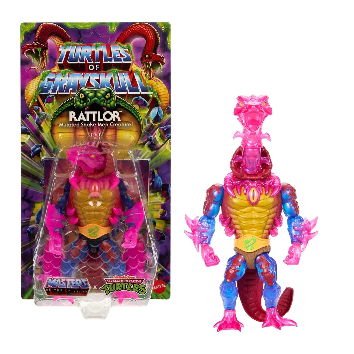 Masters of the Universe Origins Turtles of Grayskull Wave 5 Rattlor Action Figure